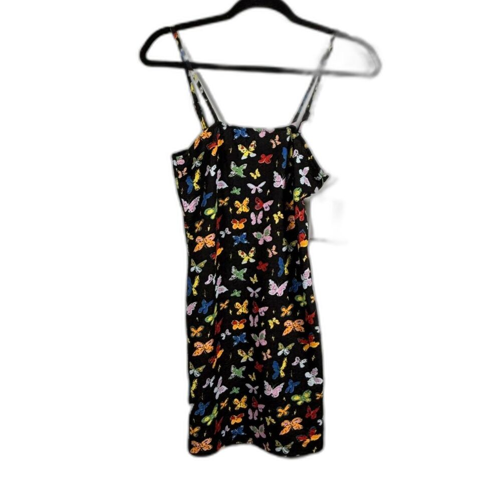 BP Nordstrom Dress Butterfly Slip Fitted Bodycon Size S Spaghetti Straps New